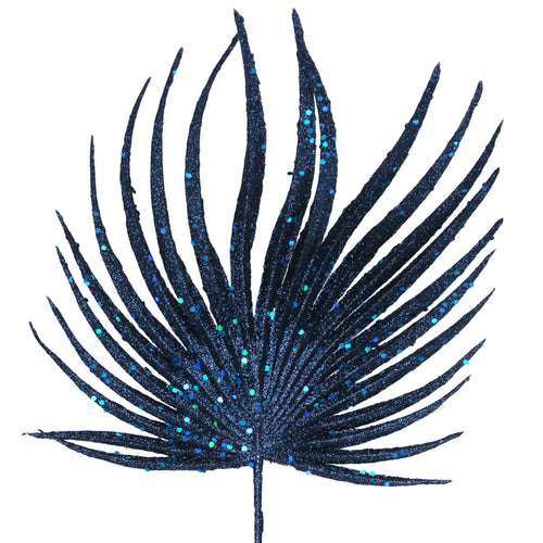 Blue Glitter Acrylic Palm Stem