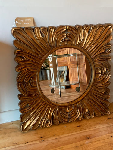 Vintage Ornate Leaf Mirror