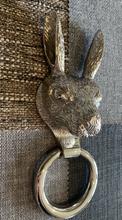 Brass Hare Door Knocker - Nickel Finish