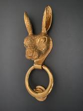 Brass Hare Door Knocker - Brass Finish