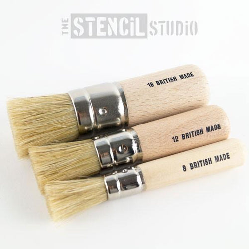 Bundle of 3 Stencil Brushes